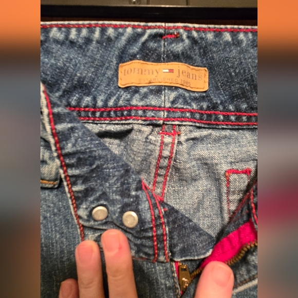 Tommy Jeans Blue Boot Cut Jeans Sz8/10 - Picture 5 of 9